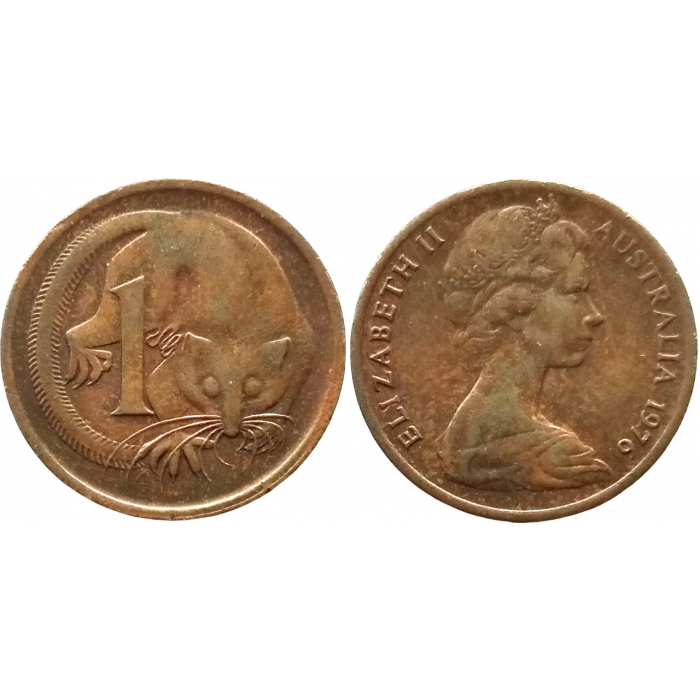 Австралия 1 цент 1976 год KM# 62