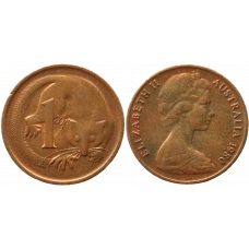 Австралия 1 цент 1980 год KM# 62