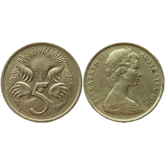 Австралия 5 центов 1976 год KM# 64