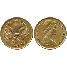 Австралия 5 центов 1980 год KM# 64