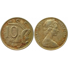 Австралия 10 центов 1975 год KM# 65