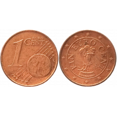 Австрия 1 евроцент 2005 год XF KM# 3082