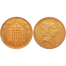 Великобритания 1 пенни 1988 год KM# 935 Королева Елизавета II (1982 - 2022)