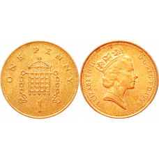 Великобритания 1 пенни 1994 год KM# 935a Королева Елизавета II (1982 - 2022)
