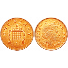 Великобритания 1 пенни 2003 год KM# 986 Королева Елизавета II (1982 - 2022)