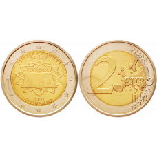 Словения 2 евро 2007 год UNC KM# 106 50 лет подписания Римского договора