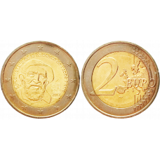 Франция 2 евро 2012 год UNC KM# 1894 100 лет со дня рождения аббата Пьера