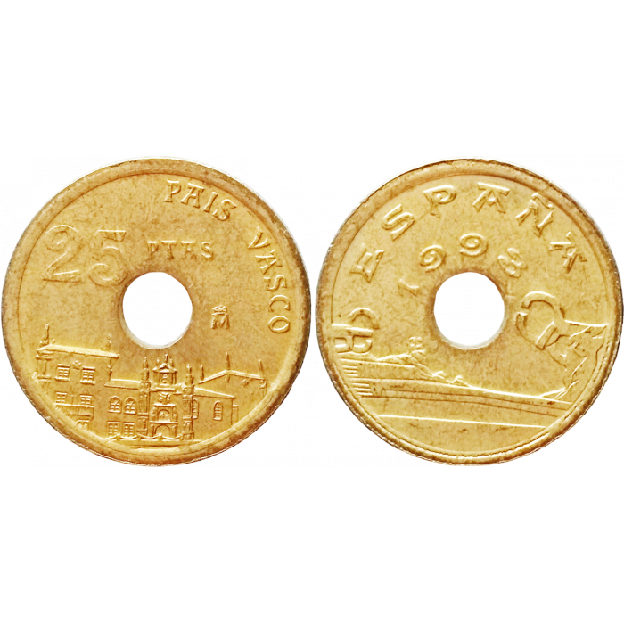 Испания 25 песет 1993 год KM# 920 Страна Басков