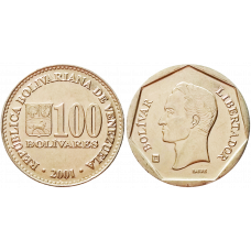 Венесуэла 100 боливаров 2001 год Y# 83