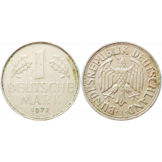 Германия - ФРГ 1 марка 1972 J год KM# 110