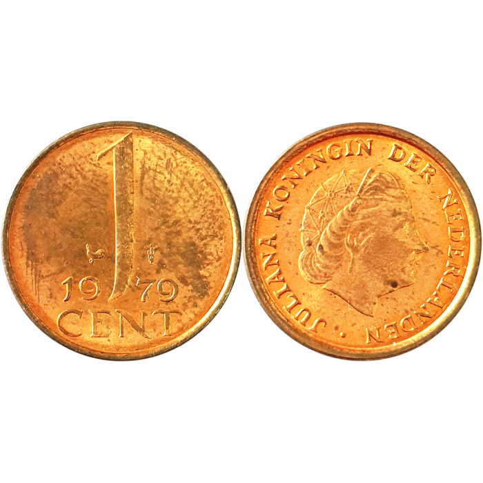 Нидерланды 1 цент 1979 год KM# 180