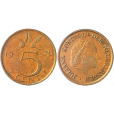 Нидерланды 5 центов 1979 год KM# 181