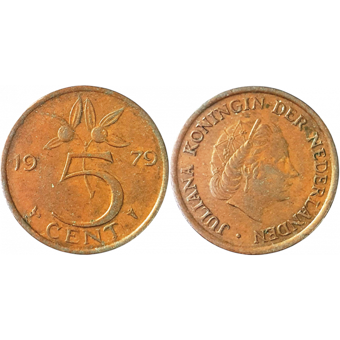Нидерланды 5 центов 1979 год KM# 181
