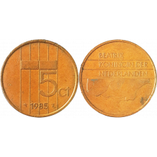 Нидерланды 5 центов 1985 год KM# 202