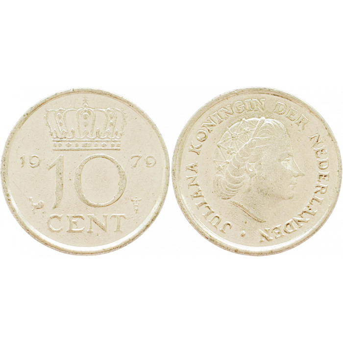 Нидерланды 10 центов 1979 год KM# 182