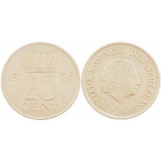Нидерланды 25 центов 1976 год KM# 183