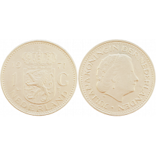 Нидерланды 1 гульден 1971 год KM# 184a