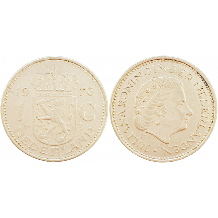 Нидерланды 1 гульден 1976 год KM# 184a