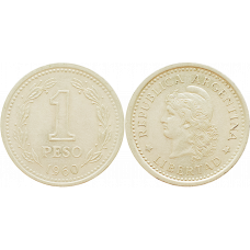 Аргентина 1 песо 1960 год KM# 57