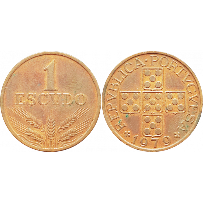 Португалия 1 эскудо 1979 год KM# 597
