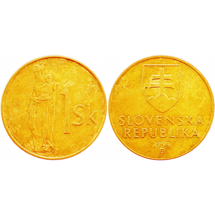 Словакия 1 крона 1994 год KM# 12