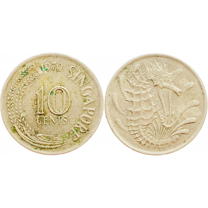 Сингапур 10 центов 1970 год KM# 3