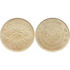 Сингапур 10 центов 1988 год KM# 51