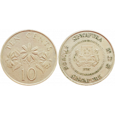 Сингапур 10 центов 1989 год KM# 51