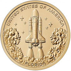 США 1 доллар 2025 D год UNC UC# 429 Мыс Канаверал, Флорида, Американские инновации