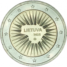 Литва 2 евро 2025 год UC# 117 Оборона страны