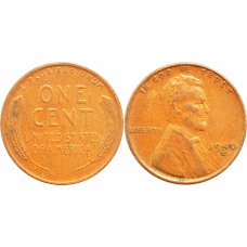 США 1 цент 1940 D год KM# 132 Wheat Penny, Линкольн