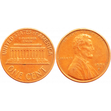 США 1 цент 1971 S год KM# 201 Lincoln Cent