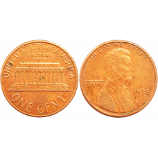 США 1 цент 1978 год KM# 201 Lincoln Cent