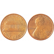 США 1 цент 1979 D год KM# 201 Lincoln Cent