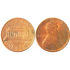 США 1 цент 1980 D год KM# 201 Lincoln Cent