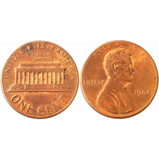 США 1 цент 1984 год KM# 201 Lincoln Cent