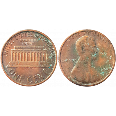 США 1 цент 1989 год KM# 201 Lincoln Cent