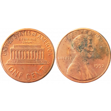 США 1 цент 1992 год KM# 201 Lincoln Cent