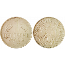 Германия - ФРГ 1 марка 1954 G год KM# 110