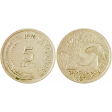 Сингапур 5 центов 1976 год KM# 2