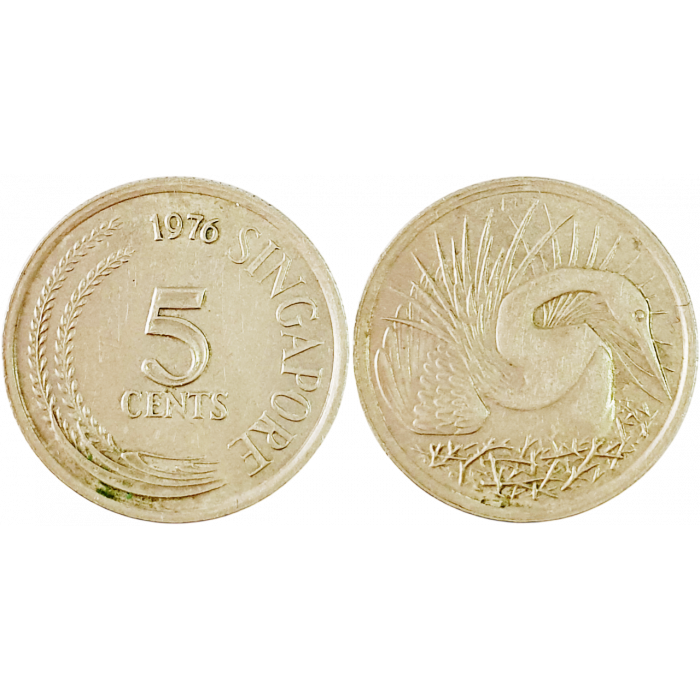 Сингапур 5 центов 1976 год KM# 2