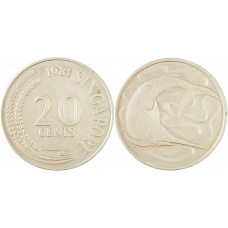 Сингапур 20 центов 1981 год KM# 4