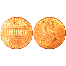 США 1 цент 2005 D год KM# 201 Lincoln Cent