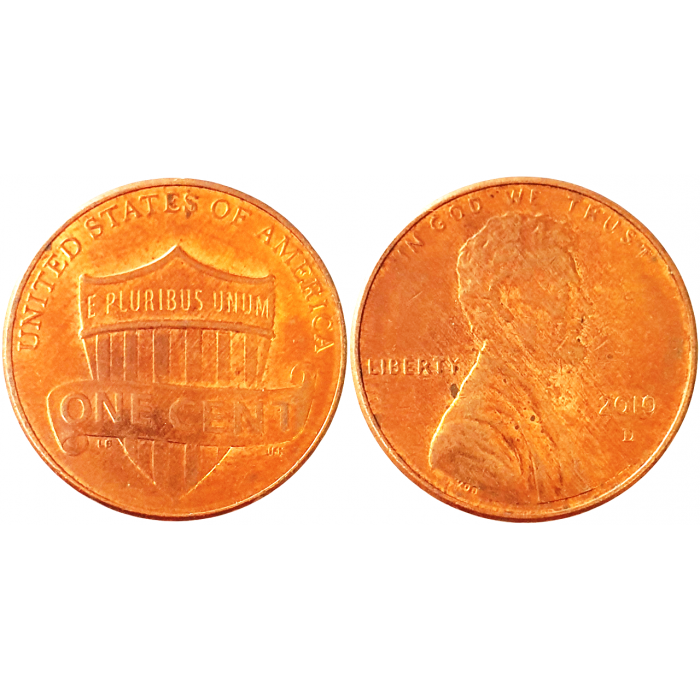 США 1 цент 2010 D год KM# 468 Lincoln Cent
