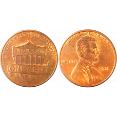 США 1 цент 2011 год KM# 468 Lincoln Cent