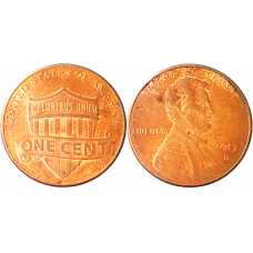 США 1 цент 2013 D год KM# 468 Lincoln Cent
