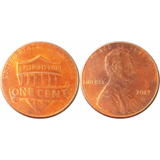 США 1 цент 2017 D год KM# 468 Lincoln Cent
