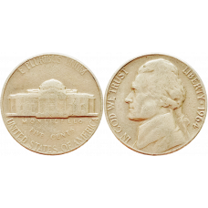 США 5 центов 1964 год KM# A192 Jefferson Nickel