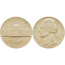 США 5 центов 1971 D год KM# A192 Jefferson Nickel