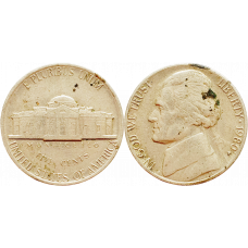 США 5 центов 1980 P год KM# A192 Jefferson Nickel